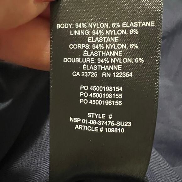 Aritzia Babaton Contour Women's‎ Ruched Racer Sleeveless Mini Dress Size S - Picture 11 of 11